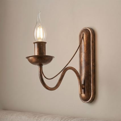 Nástěnná lampa ANTON 1xE14/60W/230V bronzová