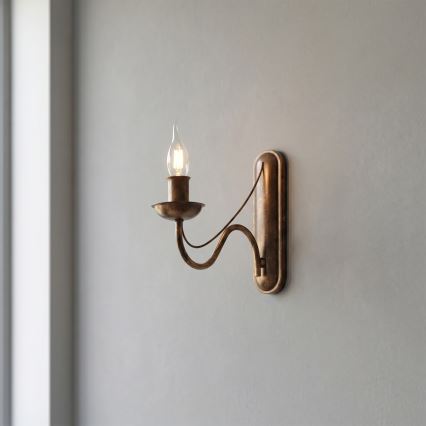 Nástěnná lampa ANTON 1xE14/60W/230V bronzová