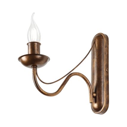 Nástěnná lampa ANTON 1xE14/60W/230V bronzová