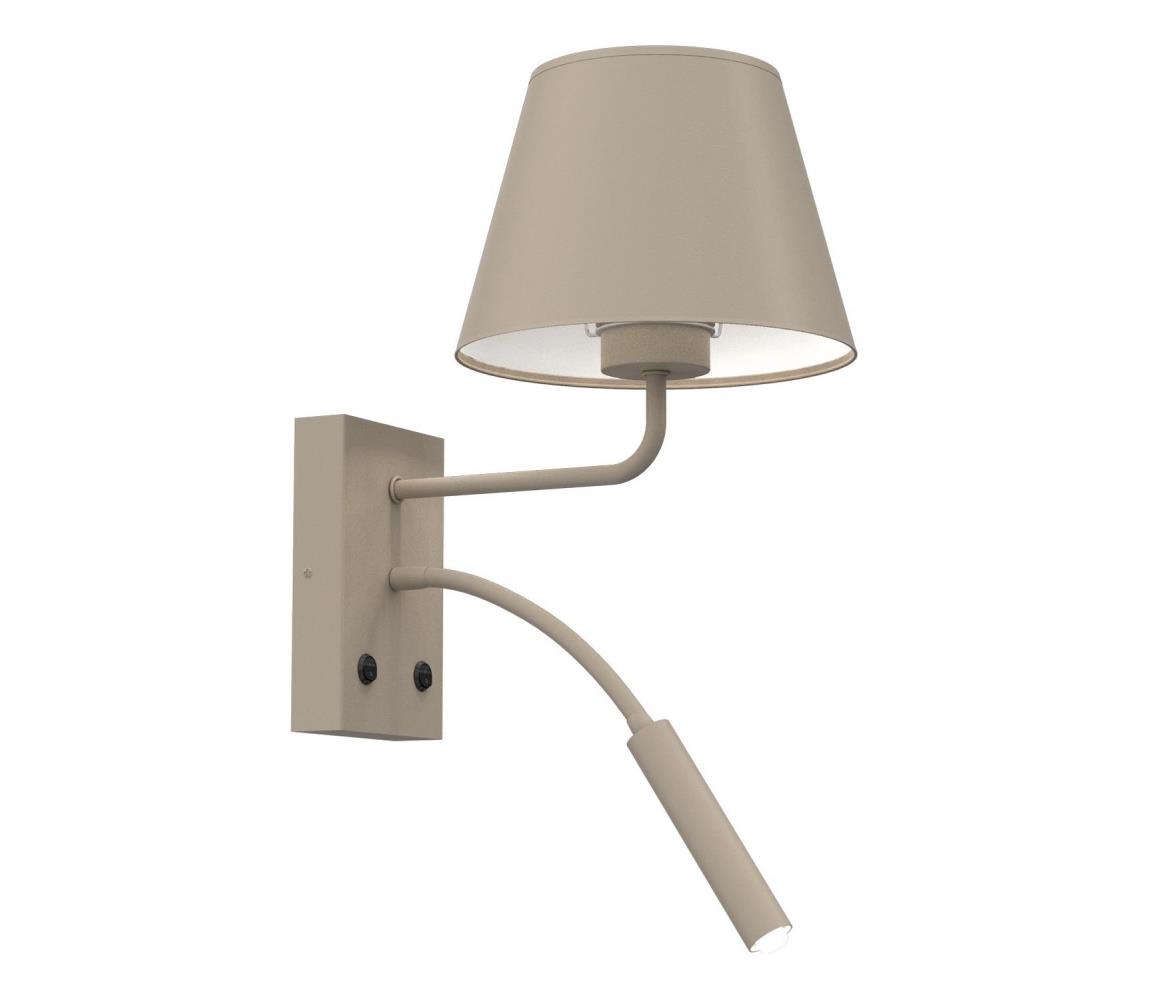 Nástěnná lampa ARDEN 1xE27/15W/230V + 1xG9/8W béžová 4223 – Alasans