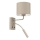 Nástěnná lampa ARDEN 1xE27/15W/230V + 1xG9/8W béžová