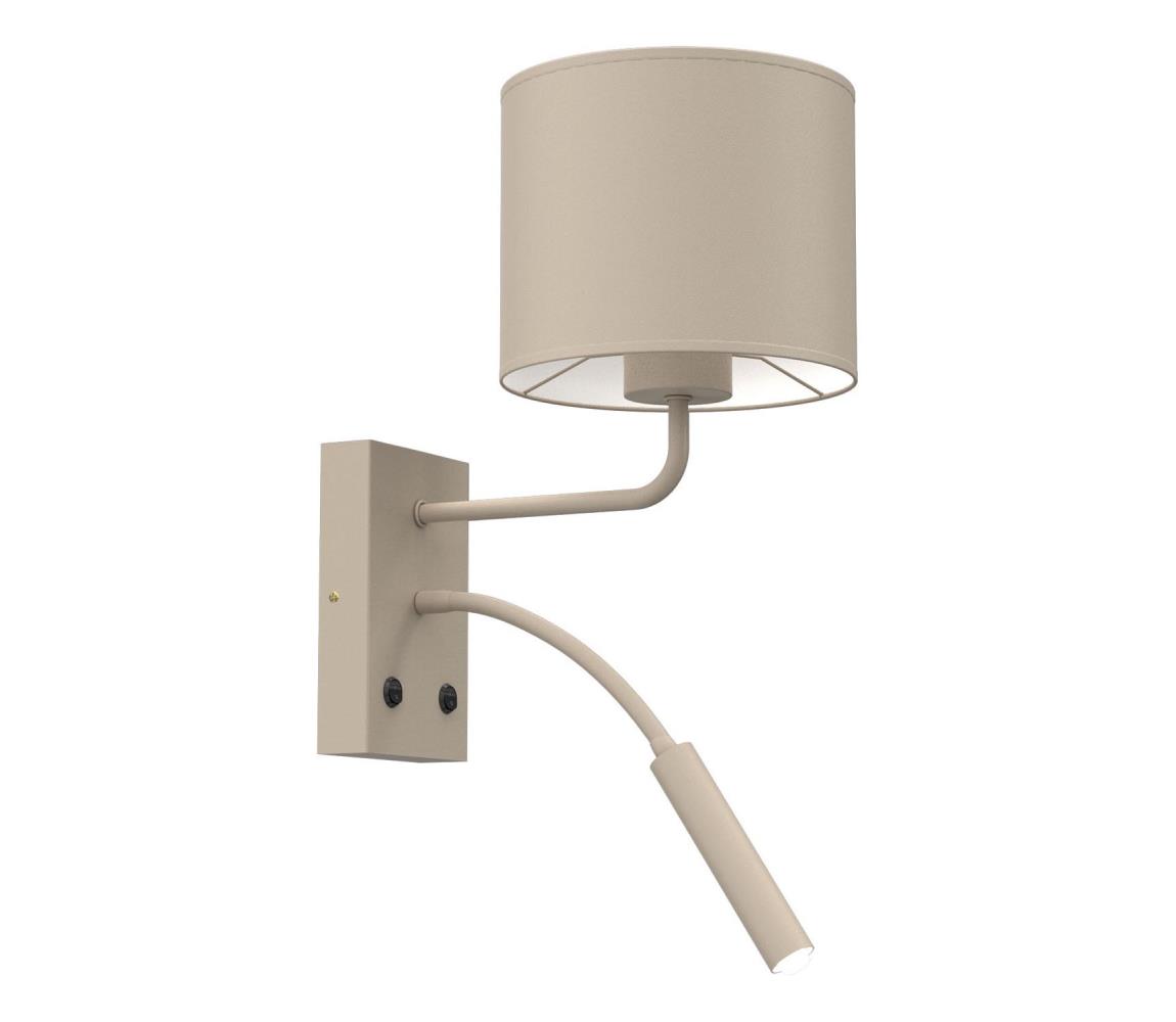 Nástěnná lampa ARDEN 1xE27/15W/230V + 1xG9/8W béžová 4224 – Alasans