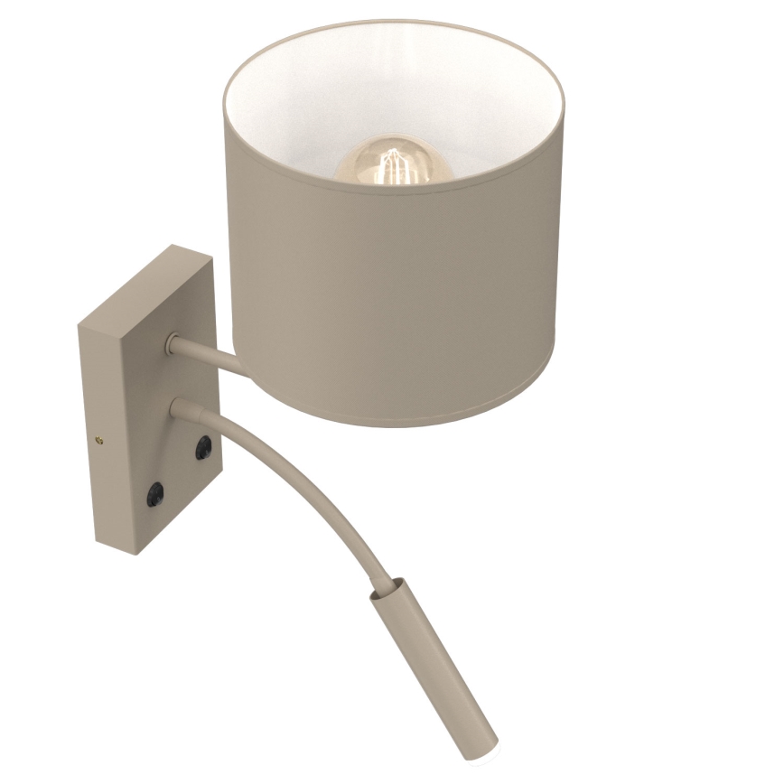 Nástěnná lampa ARDEN 1xE27/15W/230V + 1xG9/8W béžová