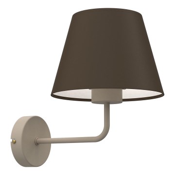 Nástěnná lampa ARDEN 1xE27/15W/230V béžová/hnědá