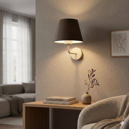 Nástěnná lampa ARDEN 1xE27/15W/230V béžová/hnědá