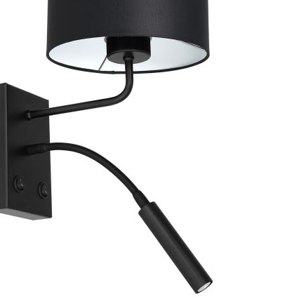 Nástěnná lampa ARDEN 1xE27/60W+1xG9/8W/230V černá/bílá