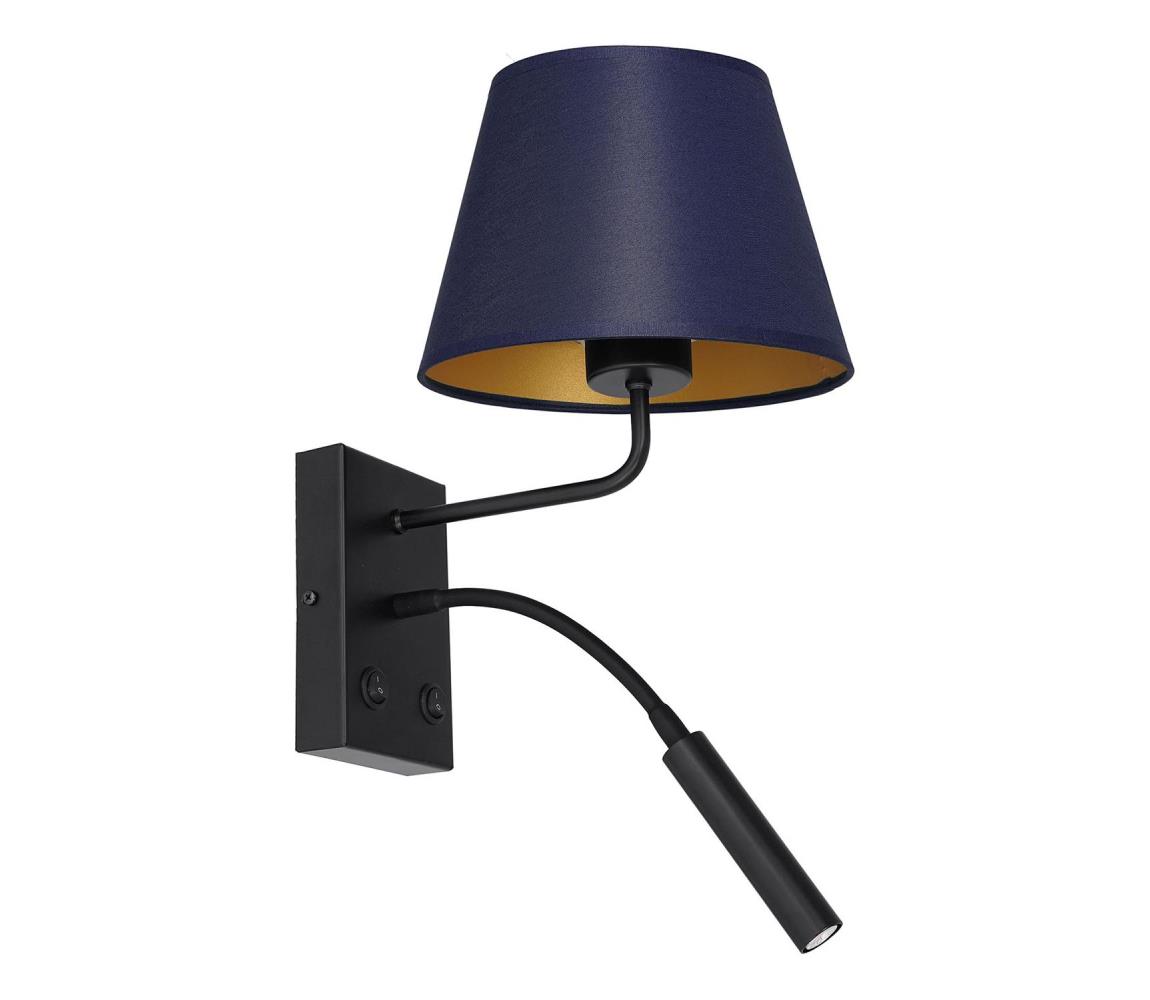 Luminex Nástěnná lampa ARDEN 1xE27/60W+1xG9/8W/230V fialová/zlatá LU3577