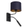 Nástěnná lampa ARDEN 1xE27/60W+1xG9/8W/230V modrá