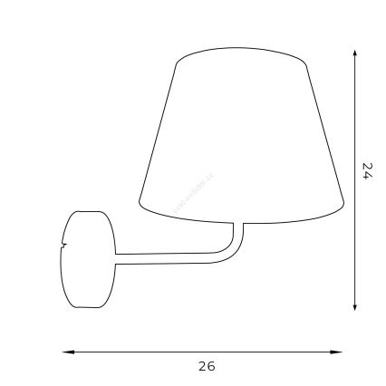 Nástěnná lampa ARDEN 1xE27/60W/230V bílá