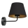 Nástěnná lampa ARDEN 1xE27/60W/230V černá/zlatá