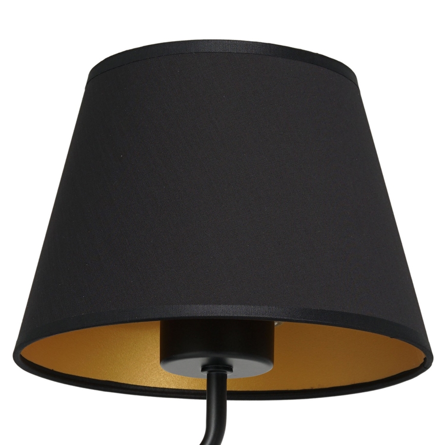 Nástěnná lampa ARDEN 1xE27/60W/230V černá/zlatá