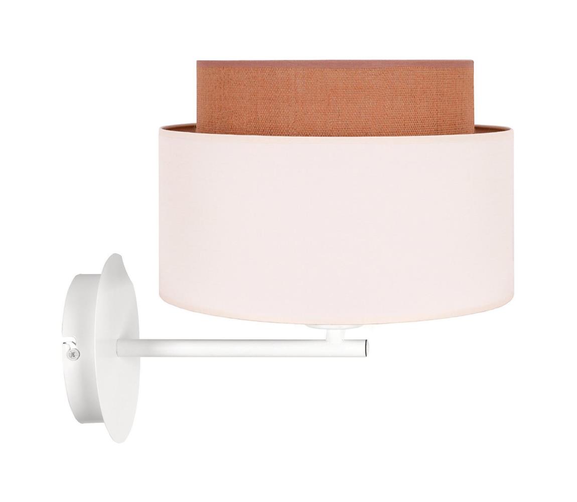 Duolla Nástěnná lampa BOHO 1xE27/15W/230V béžová/bílá/hnědá DU89699