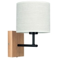 Nástěnná lampa BOHO 1xE27/25W/230V dub