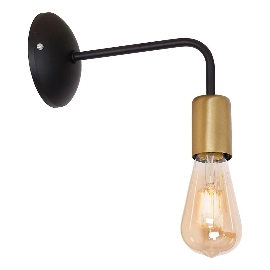 Nástěnná lampa BRENDA 1xE27/60W/230V černá/zlatá