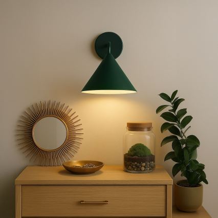 Nástěnná lampa CAPITAL 1xGX53/15W/230V zelená