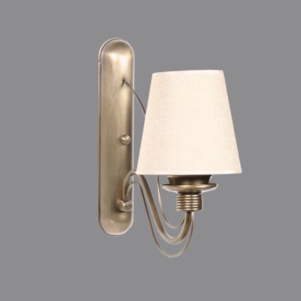 Nástěnná lampa CLASSIC 1xE27/40W/230V bronzová/béžová