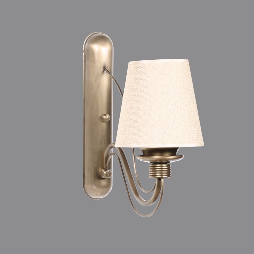 Nástěnná lampa CLASSIC 1xE27/40W/230V bronzová/béžová