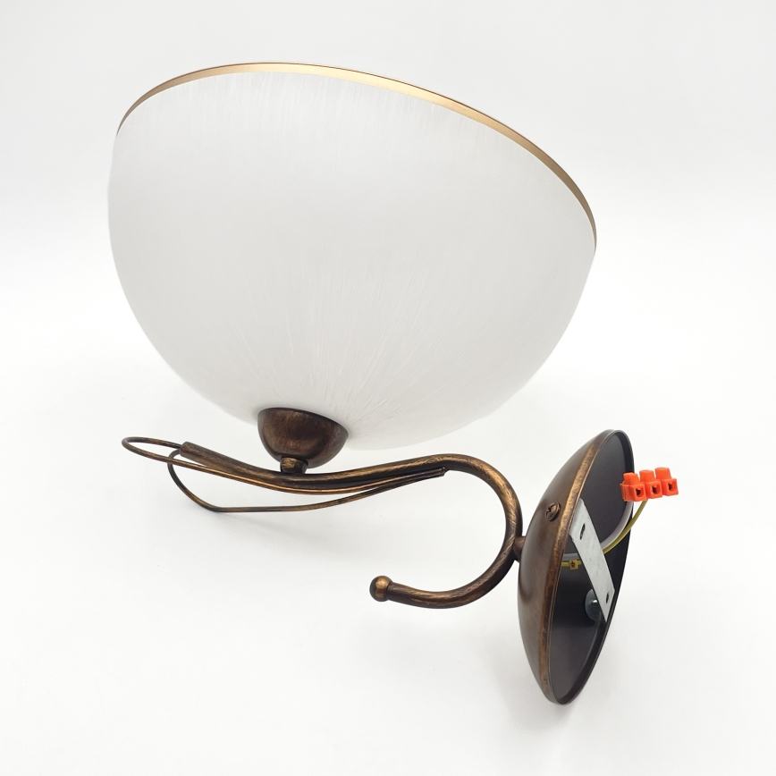 Nástěnná lampa COBRA 1xE27/60W/230V bronz/patina