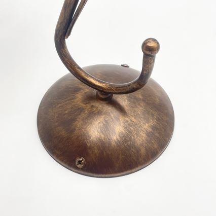 Nástěnná lampa COBRA 1xE27/60W/230V bronz/patina