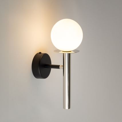 Nástěnná lampa DAISY 1xG9/12W/230V lesklý chrom/černá/bílá