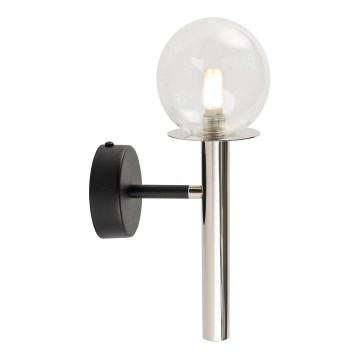 Nástěnná lampa DAISY 1xG9/12W/230V lesklý chrom/černá/čirá