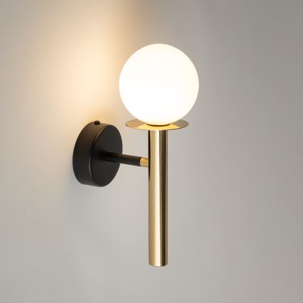 Nástěnná lampa DAISY 1xG9/12W/230V zlatá/černá/bílá