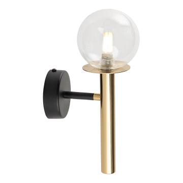 Nástěnná lampa DAISY 1xG9/12W/230V zlatá/černá/čirá