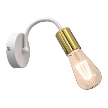 Nástěnná lampa DOW 1xE27/60W/230V bílá/zlatá