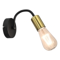 Nástěnná lampa DOW 1xE27/60W/230V černá/zlatá