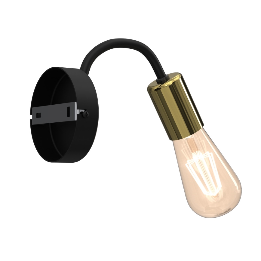 Nástěnná lampa DOW 1xE27/60W/230V černá/zlatá