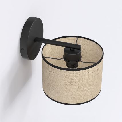 Nástěnná lampa ECO 1xE27/15W/230V béžová/ratan