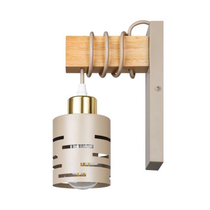 Nástěnná lampa ELEN 1xE27/35W/230V béžová/zlatá/hnědá