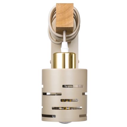 Nástěnná lampa ELEN 1xE27/35W/230V béžová/zlatá/hnědá