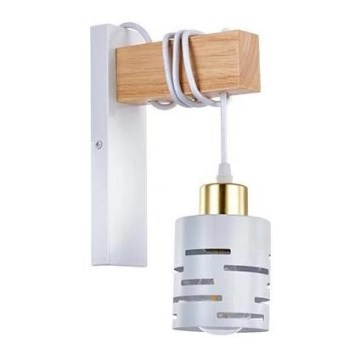 Nástěnná lampa ELEN 1xE27/35W/230V bílá/zlatá/hnědá
