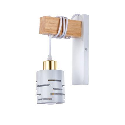 Nástěnná lampa ELEN 1xE27/35W/230V bílá/zlatá/hnědá