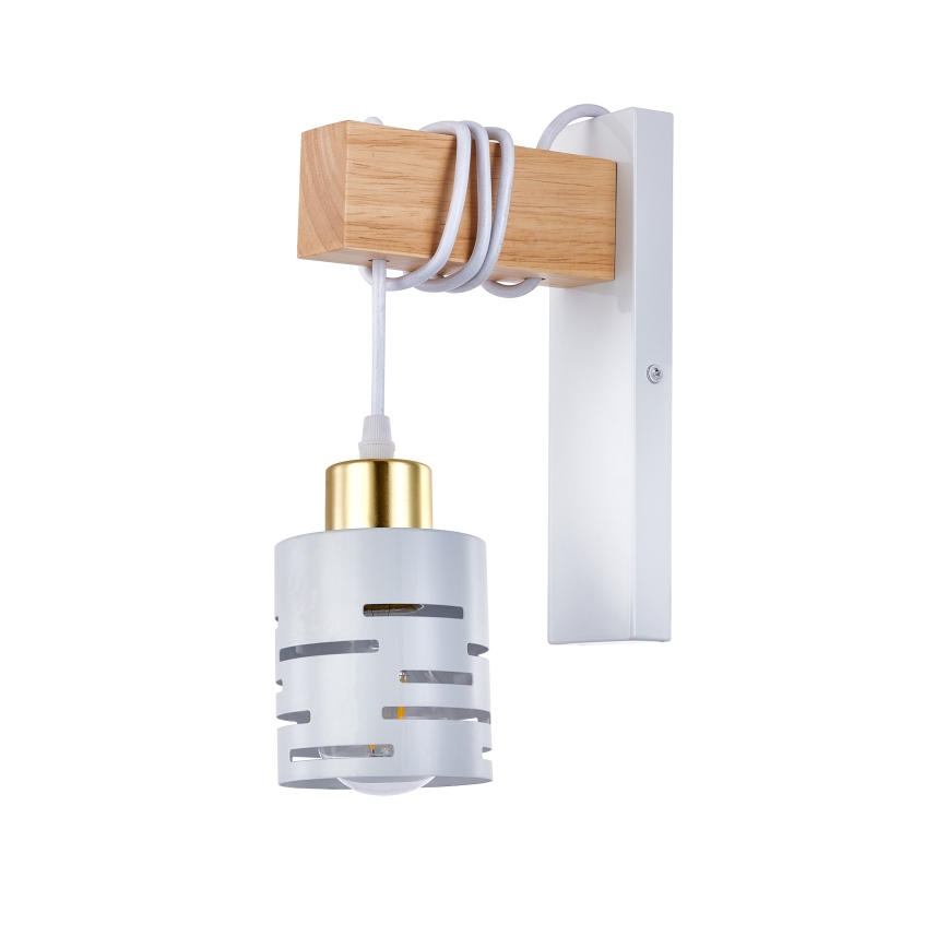 Nástěnná lampa ELEN 1xE27/35W/230V bílá/zlatá/hnědá