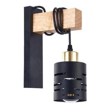 Nástěnná lampa ELEN 1xE27/35W/230V černá/zlatá/hnědá