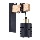 Nástěnná lampa ELEN 1xE27/35W/230V černá/zlatá/hnědá