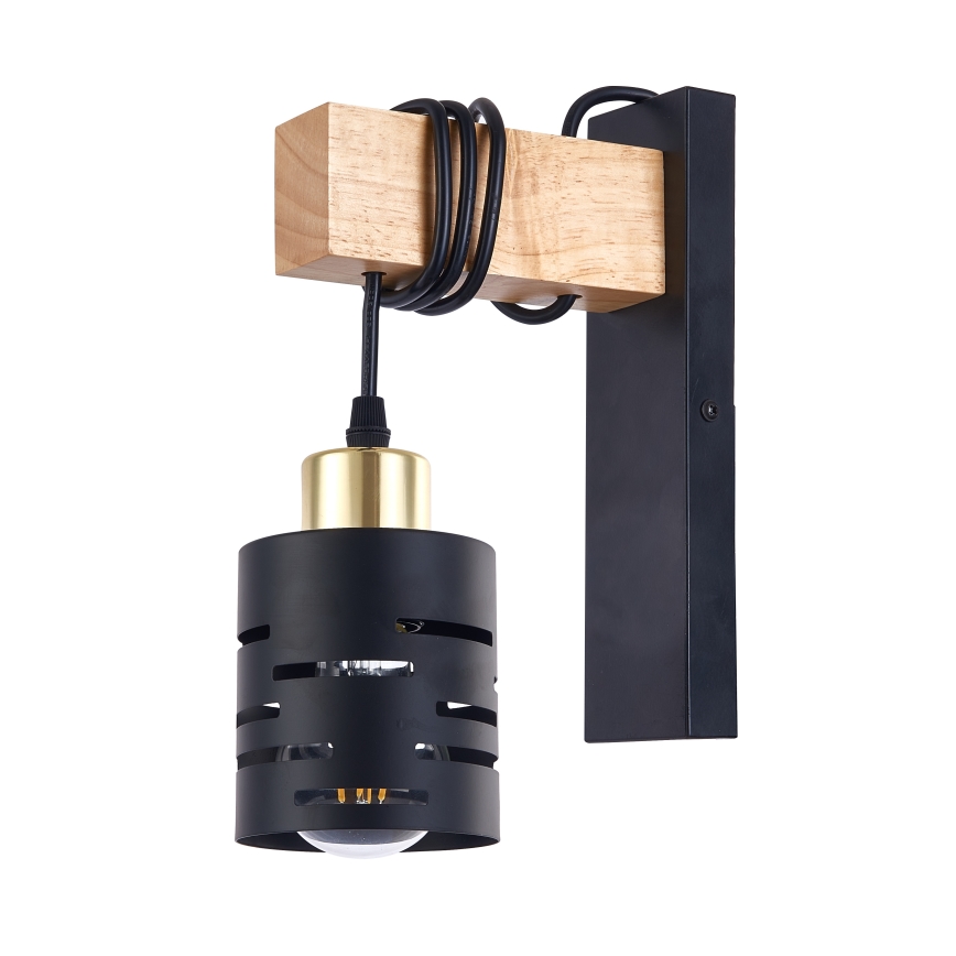 Nástěnná lampa ELEN 1xE27/35W/230V černá/zlatá/hnědá