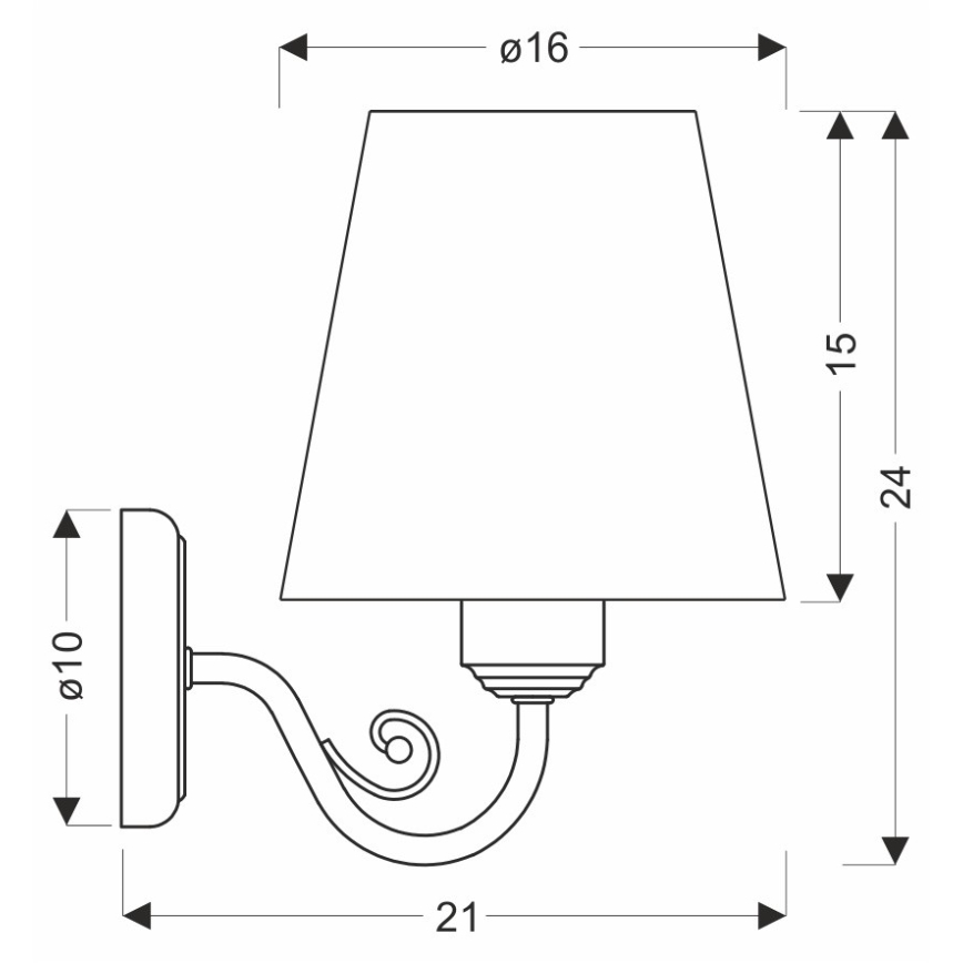 Nástěnná lampa FIREZ 1xE27/40W/230V bílá/šedá
