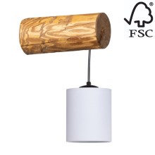 Nástěnná lampa FORESTA 1xE27/25W/230V borovice – FSC certifikováno