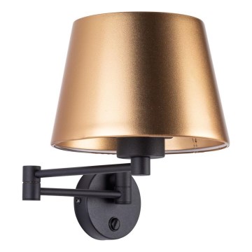 Nástěnná lampa GLORY 1xE27/15W/230V zlatá/černá
