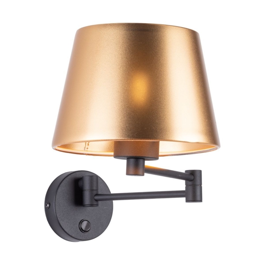 Nástěnná lampa GLORY 1xE27/15W/230V zlatá/černá