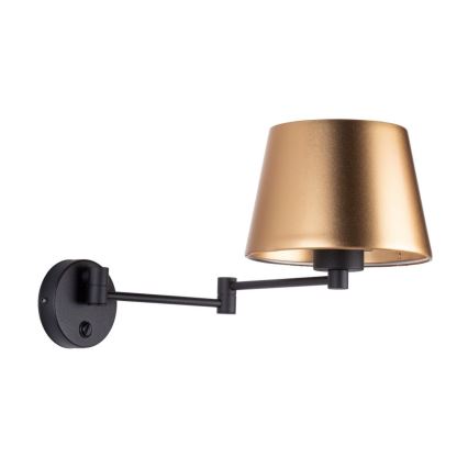 Nástěnná lampa GLORY 1xE27/15W/230V zlatá/černá