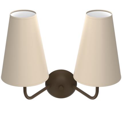 Nástěnná lampa GRENADA 2xE14/15W/230V béžová