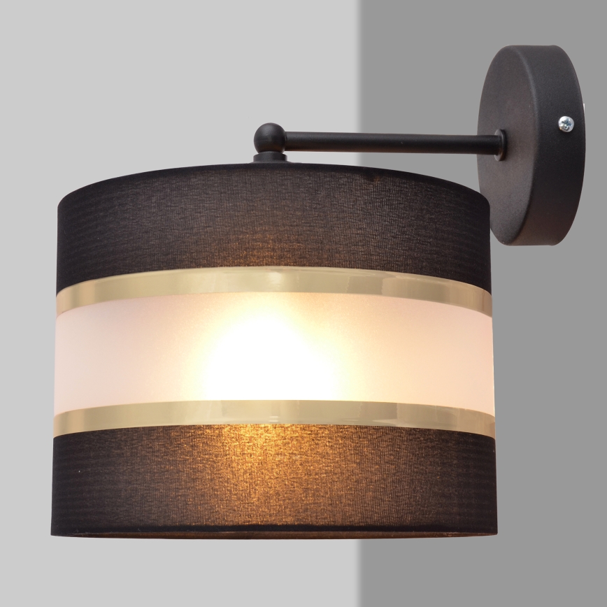 Nástěnná lampa HELEN 1xE27/15W/230V černá/zlatá