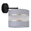 Nástěnná lampa HELEN 1xE27/15W/230V šedá/černá
