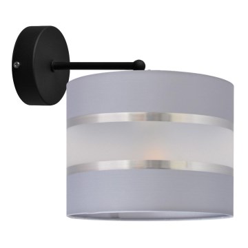 Nástěnná lampa HELEN 1xE27/15W/230V šedá/černá