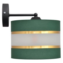 Nástěnná lampa HELEN 1xE27/60W/230V zelená/zlatá