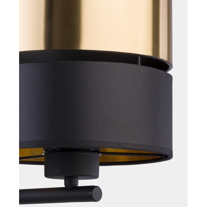 Nástěnná lampa HILTON 1xE27/15W/230V mosaz/černá